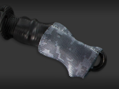 Powder-coated steel hardware and metal trigger snap Powder-coated steel hardware and metal trigger snap