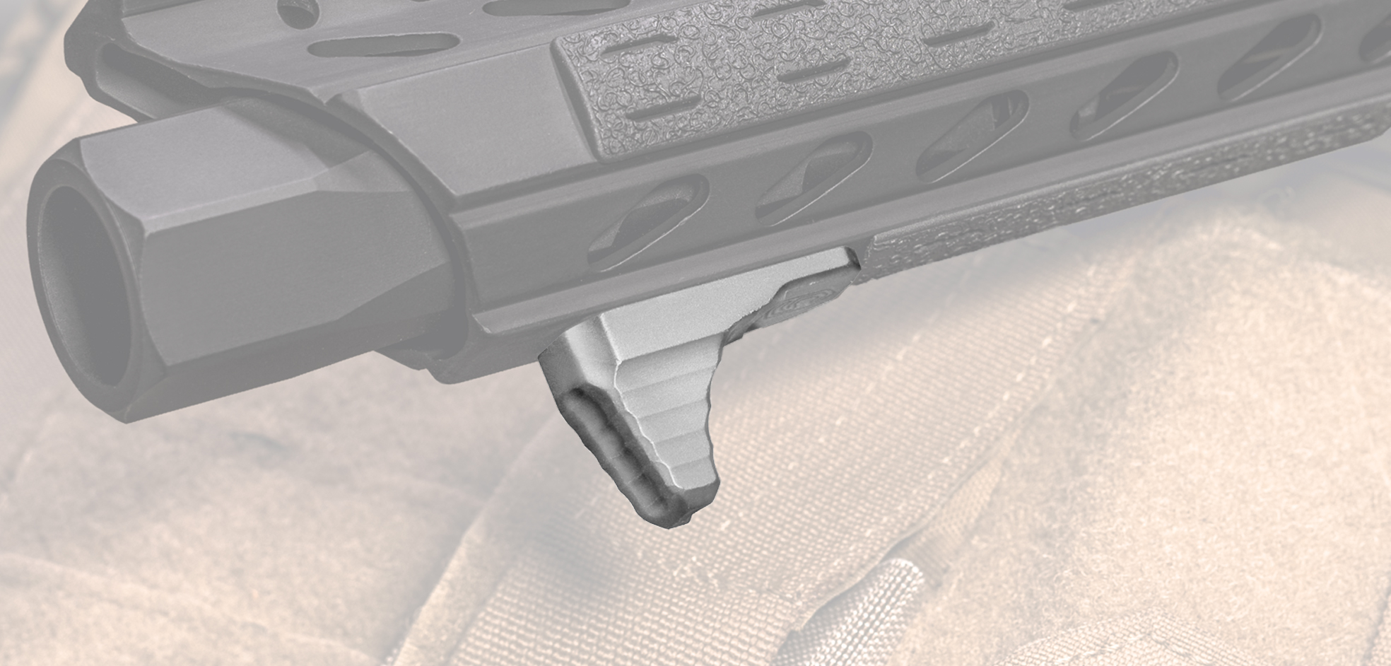 Phase 5 Micro Stop M-LOK red rail detail